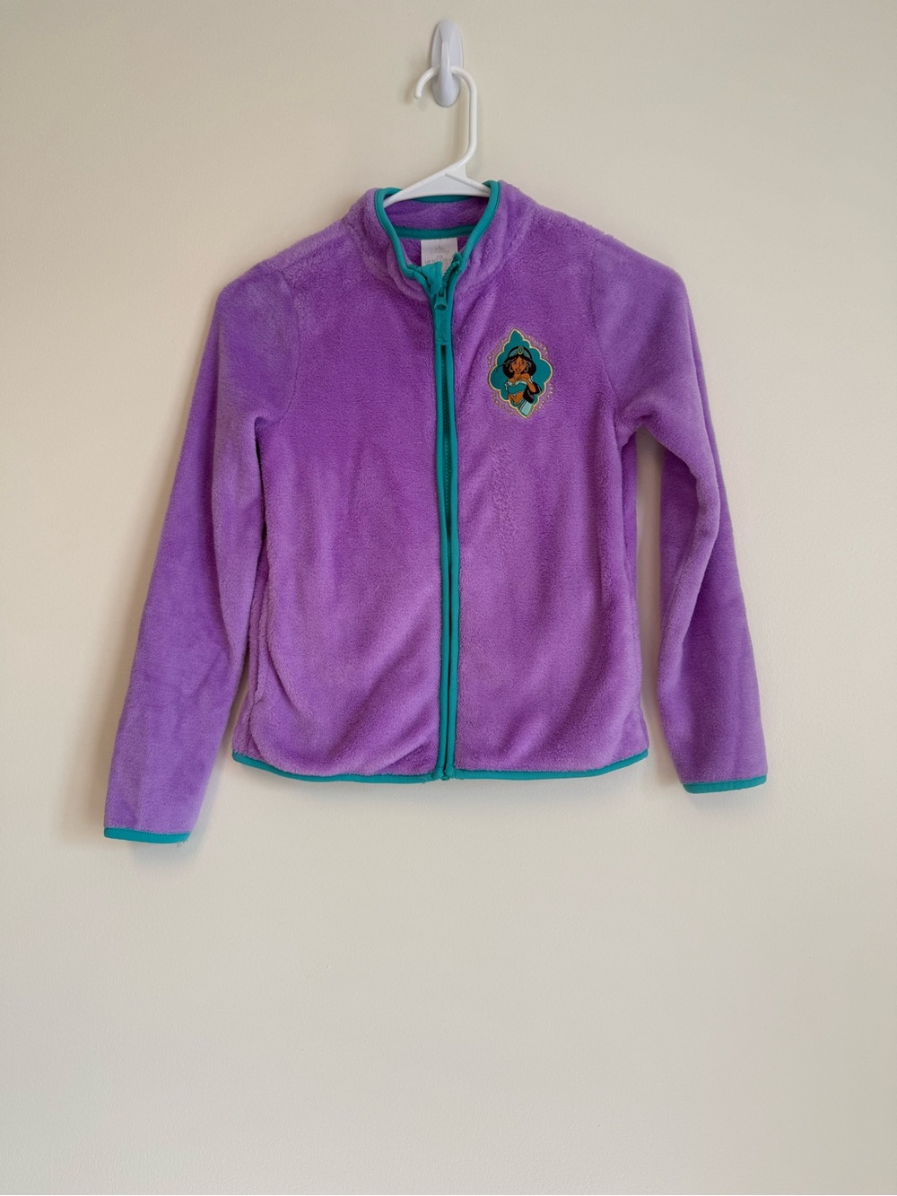 Disney Purple Fleece Jacket with Teal Trim